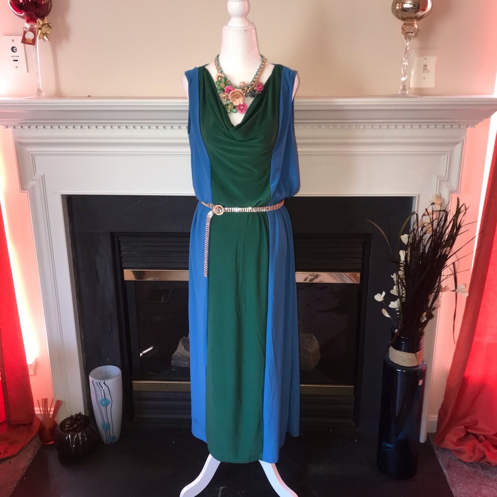 Jon & Anna | Sleeveless Color Block Maxi Dress